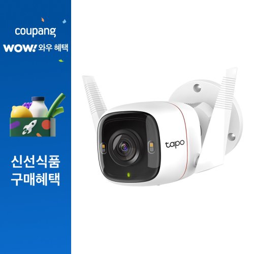 타포 400만 화소 QHD 주야간 감시 스마트 WiFi 홈 CCTV 실외용, Tapo C320WS, 1개