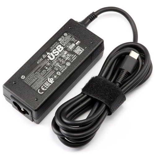 HP 정품 45W 어댑터 USB TYPE-C 충전기 TPN-LA19 Chromebook 11-ae000 x360 충전기, 어댑터 + 케이블, 1개