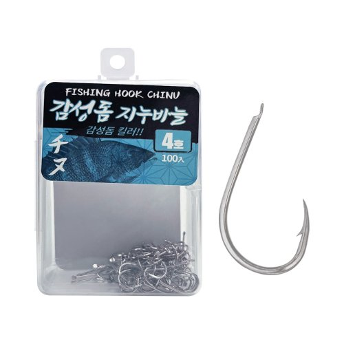 싸파 더블킬 감성돔 지누바늘 4호 니켈 덕용(100개)