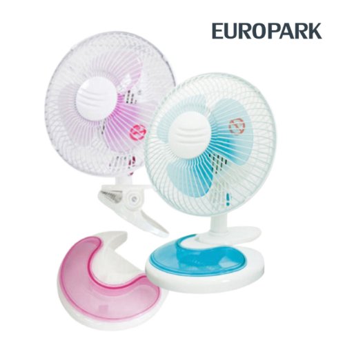 유로파크 EU-08F 8인치 탁상용 클립형 미니 선풍기