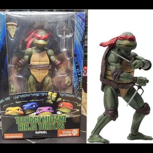 네카 4개입 틴에이지 뮤턴트 닌터틀즈 액션 피규어 TMNT 에디션 가동형 영화 모델 터틀 닌수집인형 선물
