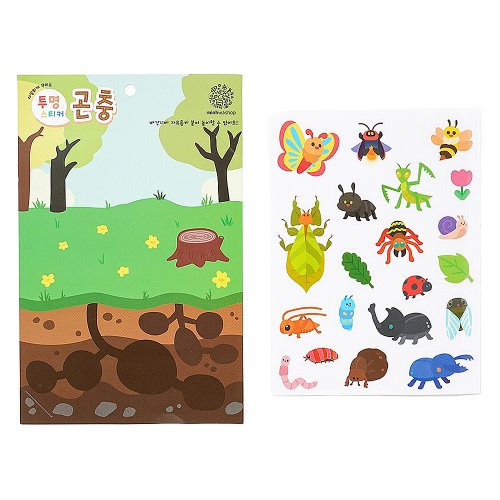 민화샵 여름 꾸미기 스티커 S230140D, 곤충, 20개