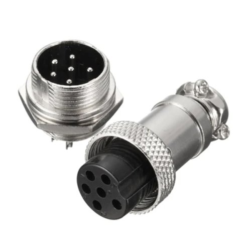 항공단자 12mm GX12 6PIN (1세트) 항공잭 써큘러