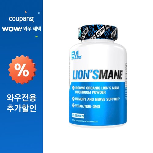 EVLUTIONNUTRITION 라이온즈 메인 베지 캡슐, 1개, 60정