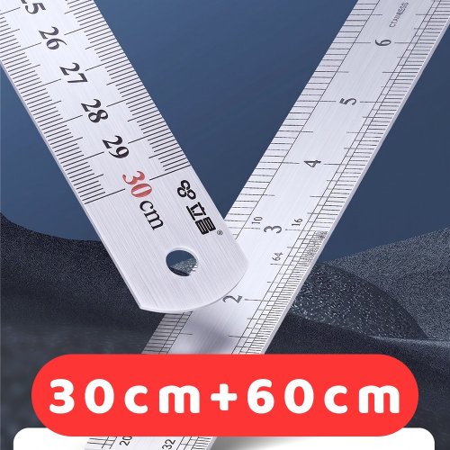 초정밀 스테인레스 스틸 직자 30cm+60cm, 1세트