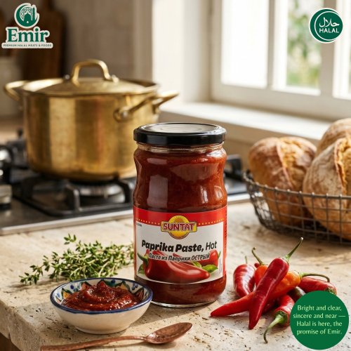 .Halal Turkish Traditional Baktat Hot Paprika Paste Rich Spicy 할랄 터키 전통 박타트 매운 파프리카 페이스트 진하고 매콤한 풍미, 670g, 1개