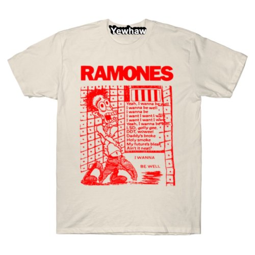 Poster Ramones 반팔티 Ramones Band 티셔츠