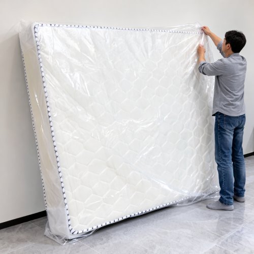 살림의지혜 침대 매트리스 대형 비닐 커버 퀸사이즈 1.8m x 2.5m, 투명, 1개