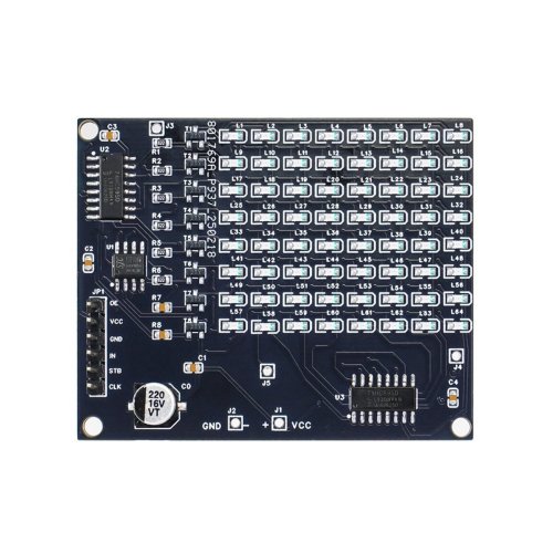 DIY 전자 키트 64 SMD LED 패치 매트릭스 광고 화면 번호 디스플레이 납땜 프로젝트 연습 키트