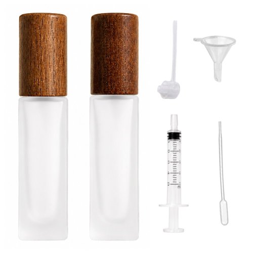 루아나 휴대용 유리 향수공병, 2개, 월넛 10ml